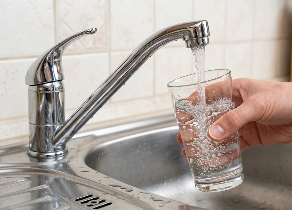 Acqua addolcita dal rubinetto